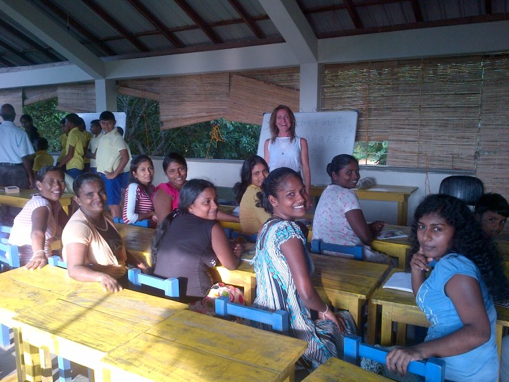 Me teaching an English Language class in Arugam Bay, November 2014