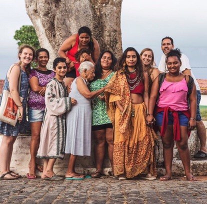 The FearlesslyFRIDA team with FRIDA grantee Pelas Mulheres, photo: @fabricebourgelle